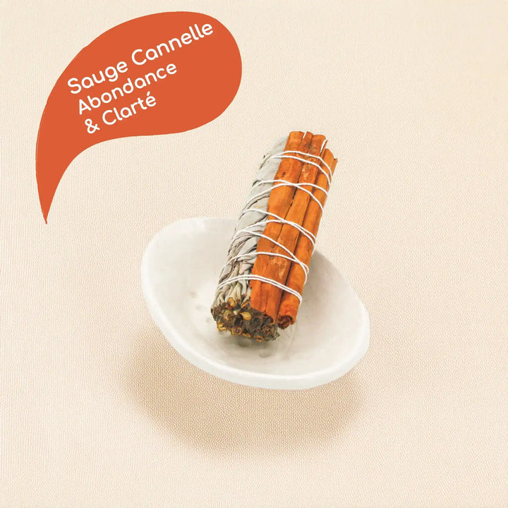 Encens de sauge blanche cannelle abondance